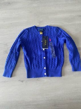 Polo by Ralph Lauren Royal Blue Cable Knit Sweater